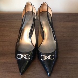 Coach Patent Leather Black Heels